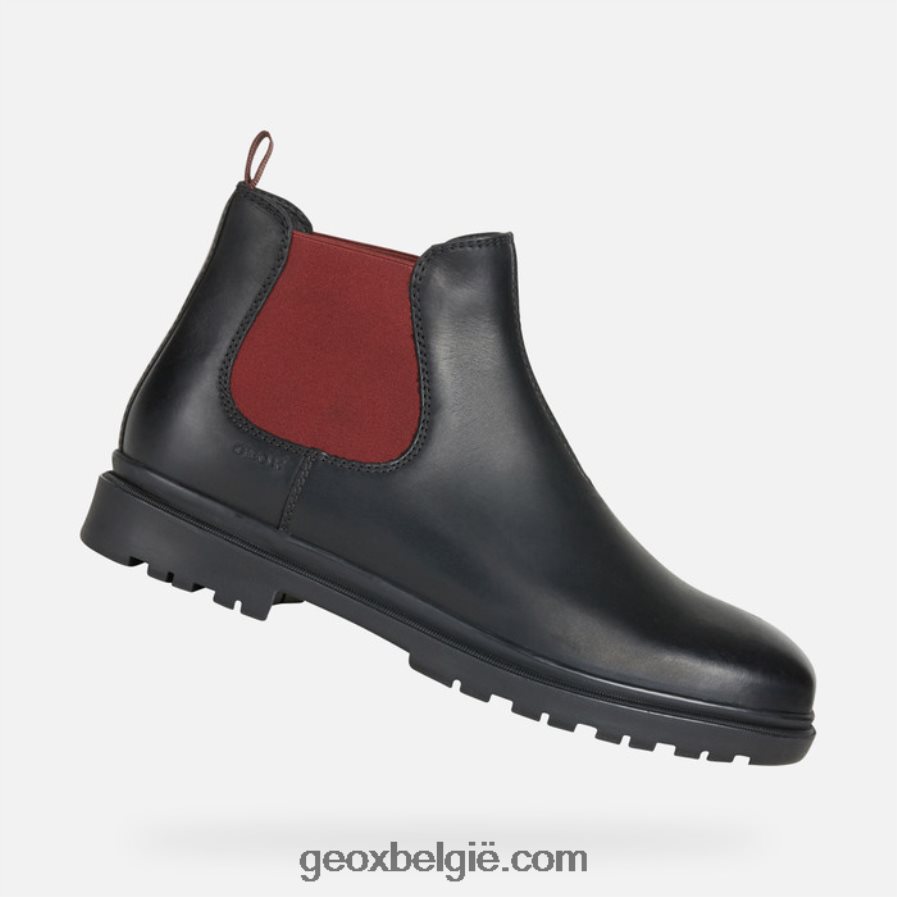 Andalusische man zwart/wijn Geox Z2BD0B743