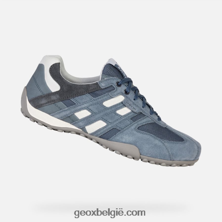 slangenmens jeans/wit Geox Z2BD0B1747