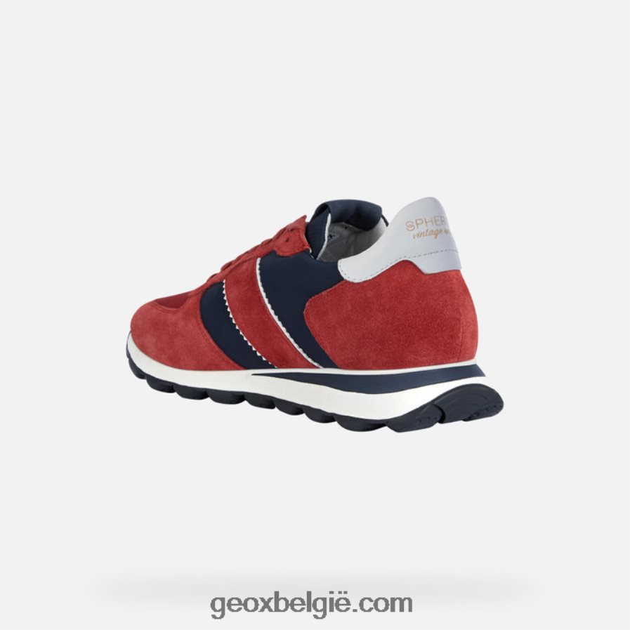 sferische vseries man donkerrood/marineblauw Geox Z2BD0B1662