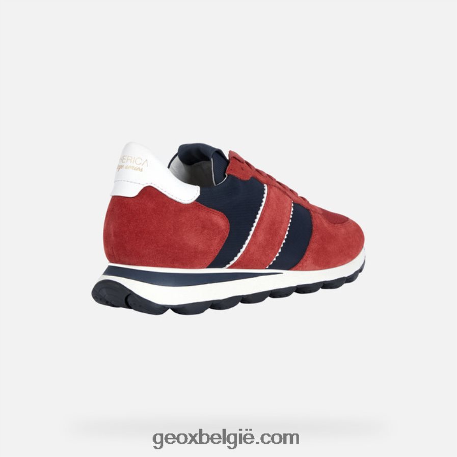 sferische vseries man donkerrood/marineblauw Geox Z2BD0B1662