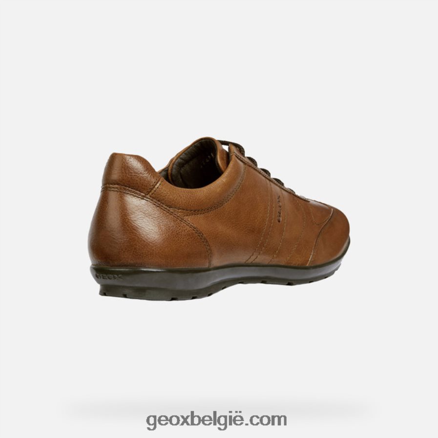 symbool mens bruine katoen Geox Z2BD0B1807