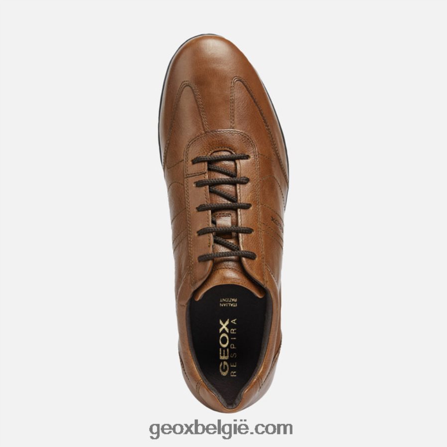 symbool mens bruine katoen Geox Z2BD0B1807