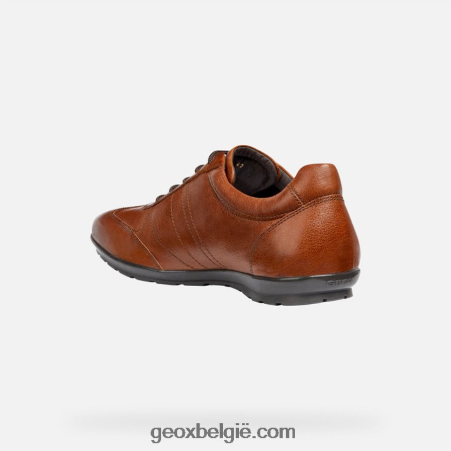 symbool mens bruine katoen Geox Z2BD0B1851