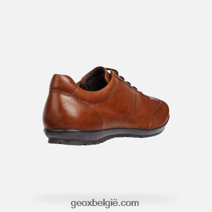 symbool mens bruine katoen Geox Z2BD0B1851