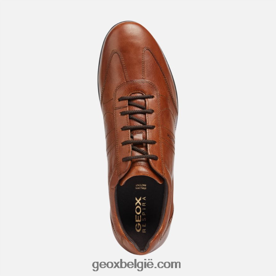 symbool mens bruine katoen Geox Z2BD0B1851