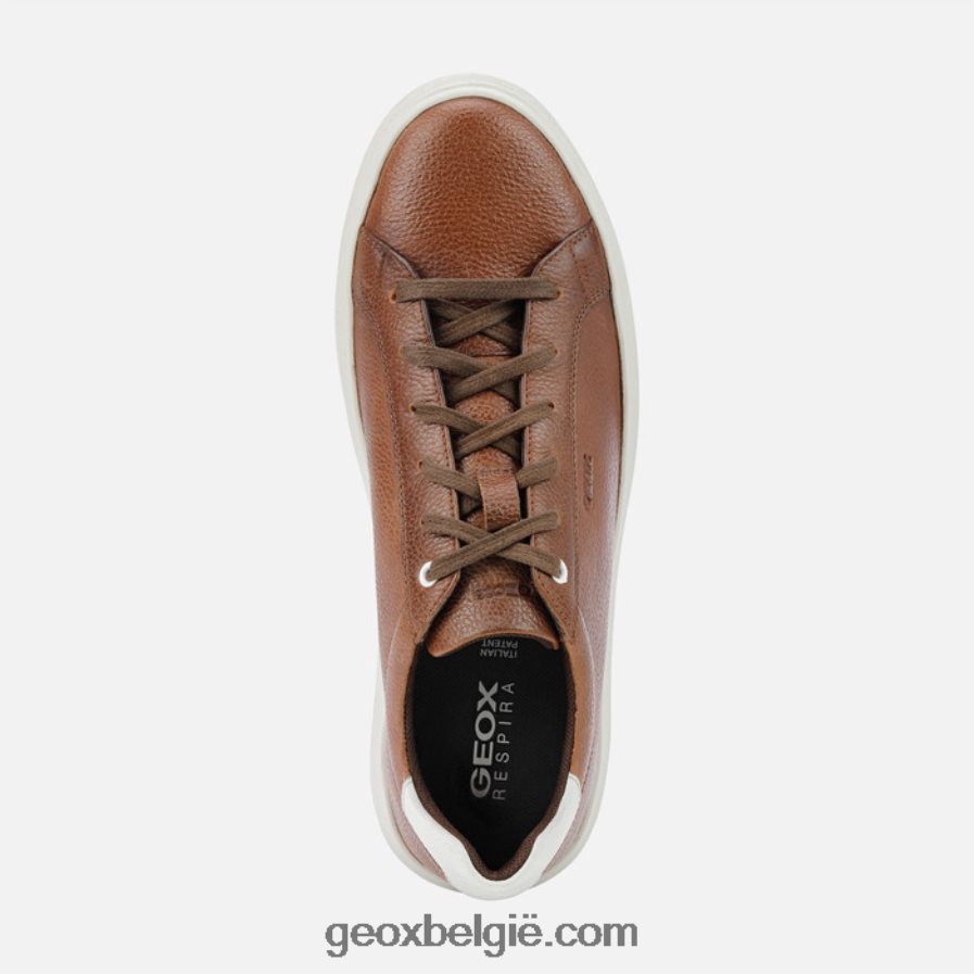 vervloekte man cognac/wit Geox Z2BD0B818