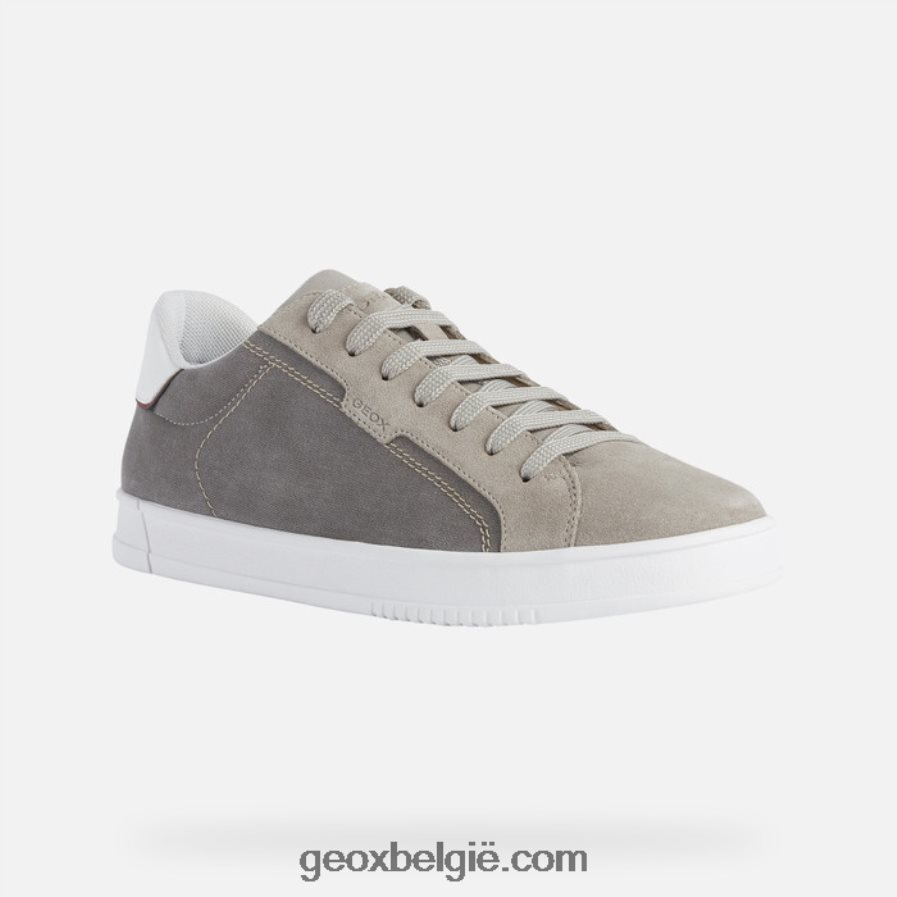 zielige man duifgrijs/taupe Geox Z2BD0B754